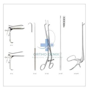 Ensemble d'instruments chirurgicaux réutilisables de base pour gynécologie et colposcopie en acier inoxydable par Ortho Genix - Product Image 1