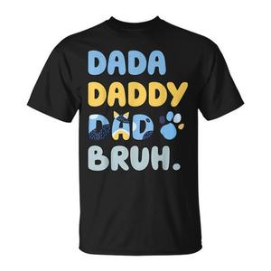 T-shirt a maniche corte per adulti, unisex, girocollo, con stampa grafica per la festa della famiglia, per esprimere il amore per il papà. - Product Image 1