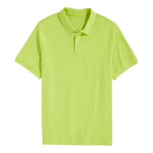 Polo PK en coton à manches courtes, confortable, solide, pour hommes, vente en gros de stock prêt à l'emploi, tissu tricoté respirant - Product Image 3