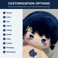 Poupée en peluche miniature personnalisée OEM, adorable personnage personnalisé, jouet en peluche doux, mascotte pour cadeaux et vente au détail