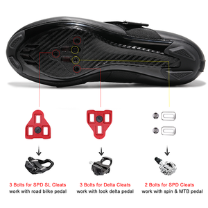 Chaussures de vélo de spinning durables, respirantes et confortables en gros, OEM, pour hommes et femmes, chaussures de vélo de route légères, approvisionnement - Product Image 4