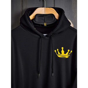 Sweat-shirt à capuche surdimensionné en molleton de coton de haute qualité, personnalisé, à manches longues, imprimé numérique coloré, sweat-shirt pour homme - Product Image 2