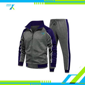 Conjunto Deportivo Casual de Otoño para Hombre, con Cierre Completo, Estampado y Bordado, 100% Algodón, Tejido de Felpa, Secado Rápido, para Gimnasio y Entrenamiento - Product Image 4