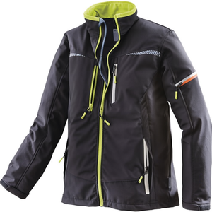Terrax Workwear####Softshell <b>Raincoat</b>####Black/Lime Green####Size M - Product Image 2