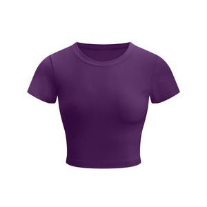 Nuevo Top corto con estilo para mujer, Tops cortos de algodón para mujer, camisetas sexis para bebé, Tops cortos para mujer - Product Image 1