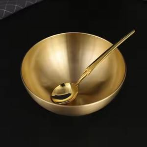 High Quality Metal Serving Bowl <b>Dinnerware</b> Set for Home Kitchen Dining Table Decor - Product Image 2