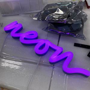 液体亚克力霓虹灯定制霓虹灯背景照明IP65防水RGB变色智能一体化持久发光 - Product Image 4