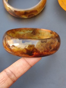 SMART BANGIES BANGLES UNIQUE COLORÉ ACRYL RÉSINE MODE Caractéristiques Inde Party Designer Handmade HUSSAIN CRAFTS Écologique - Product Image 5