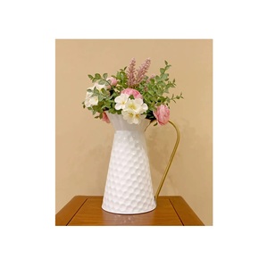New Modern galvanized Table Top Metal <b>Vase</b> Gold Plated handmade Flower <b>Vase</b> For Home Living Room Decoration - Product Image 2