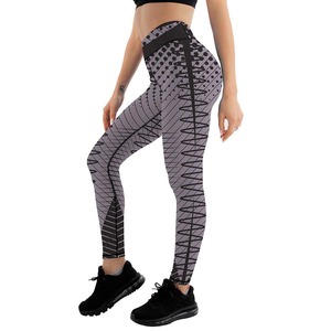 Entrenamiento personalizado nuevo diseño sublimación impresión Leggings señoras mujeres apretado estampado Yoga pantalones con bolsillo - Product Image 1