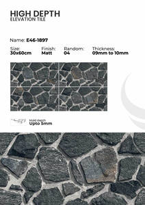 กระเบื้องพอร์ซเลนสำหรับผนังภายนอก ขนาด 300x600 มม. คอลเลคชั่น Exterior - Product Image 4