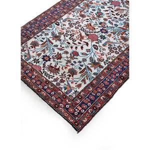 Alfombras de Lana Anudadas a Mano Aalam, Diseño Floral y Abstracto en Color Marfil, Alfombra Grande para Uso Doméstico - Pae-4086 para Entrada, Pasillo o Habitación - Product Image 2