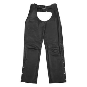 Chaps en cuir pour hommes, grande taille - Imperméables et respirants, texture lisse, coupe décontractée pour l'équitation et les vêtements décontractés - Product Image 5