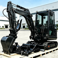Mini-excavatrice compacte de 3,5 tonnes, moteur Kubota, pompe à piston, norme Euro 5, pour travaux d'aménagement paysager