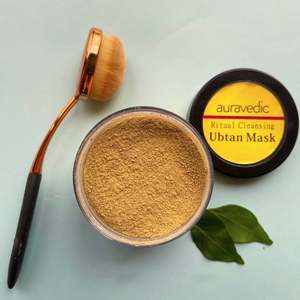 Masque exfoliant rituel à base de curcuma Auravedic pour tous types de peaux 60g - Product Image 1