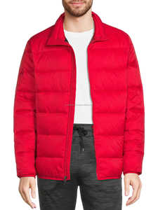 Chaqueta de plumón para hombre, chaqueta acolchada de plumón ligera para hombre, chaqueta acolchada a prueba de viento con cremallera, abrigo cálido, Parka de verano - Product Image 2