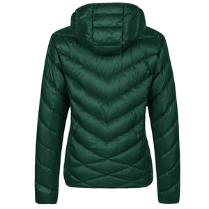 Chaquetas acolchadas de invierno de alta calidad para mujer, nuevo estilo, Color verde sólido, tela transpirable, relleno de algodón, chaqueta de burbujas acolchada, 2025 - Product Image 2