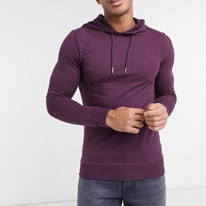 <b>Hoodies</b> for Men Men Hoodie <b>Plain</b> Fleece Pullover Sweatshirt Wholesale OEM - Product Image 4