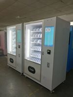 Distributeur automatique d'eau en bouteille transparente, distributeur de boissons, écran tactile de 10 pouces, armoire en acier inoxydable pour hall d'hôtel