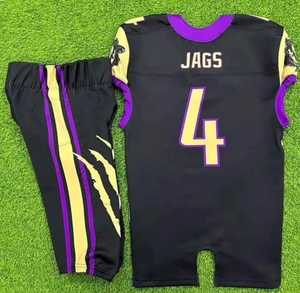 ชุดฟุตบอลเยาวชนอเมริกันดีไซน์แบบซับลิเมชันกางเกงผ้าเจอร์ซี่ - Product Image 2