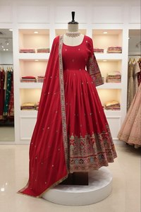 ชุดเดรส Anarkali ดีไซน์เนอร์งานฝีมือสไตล์ปากีสถาน 2 สี / ชุดเจ้าสาว Salwar Kameez พร้อมจัดส่งฟรีทั่วโลก - Product Image 3