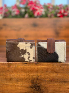 Nouvelle pochette en cuir de fourrure de vachette véritable Nouveau design élégant multi-usages Western vente chaude véritable peau de vache petits portefeuilles pour les femmes - Product Image 5