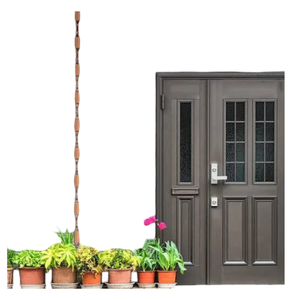 Cadena de lluvia de cobre envejecido personalizada de alta calidad Característica única del jardín del exportador del fabricante de canalones de mármol - Product Image 2