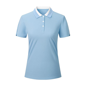 Polo de Golf de alta calidad para mujer, manga corta, secado rápido, absorción de humedad, rendimiento, Top, logotipo personalizado, tenis y Golf - Product Image 6