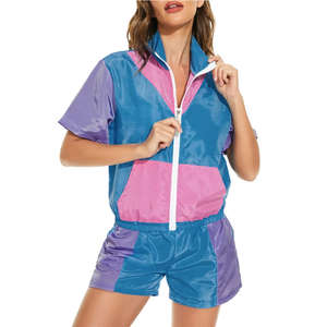 Customized Wholesale Price Zip up Nylon Jacket and Pants Two Piece <b>Jogger</b> Polyester Tracksuits Custom Nylon - Product Image 5