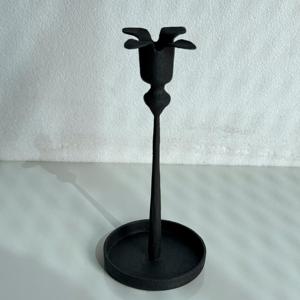 Décorations de table, bougeoir en métal noir, bougeoir décoratif pour la maison et le salon - Product Image 2