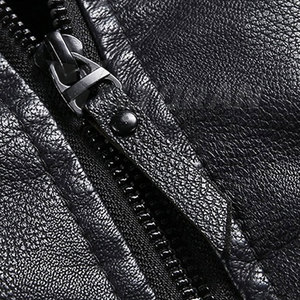 แจ็คเก็ตหนังผู้ชายขายดี แฟชั่น แจ็คเก็ตหนังผู้ชายดีไซน์ทันสมัย แจ็คเก็ตหนังผู้ชาย - Product Image 5