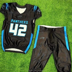 Conjuntos de Fútbol Americano de Equipo de Alta Calidad OEM para Adultos, MOQ Bajo, Impresión Sublimada, Transpirable, Secado Rápido, Antibacteriano, Ropa Personalizada - Product Image 2