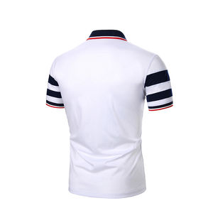 T-shirt polo personnalisé de qualité supérieure pour hommes Dernière mode avec motifs brodés Tissu tricoté solide Impression personnalisée - Product Image 2