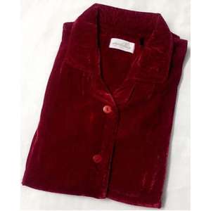 ชุดนอนสตรีสีแดงไซส์พิเศษสีแดงใส่สบาย - Product Image 1