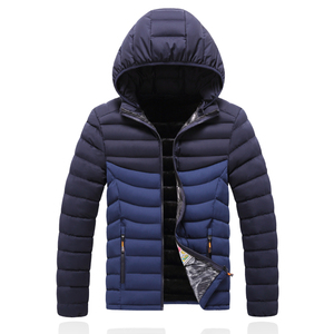 OEM diseño personalizado de alta calidad diseñador de poliéster negro abrigo Puff invierno hombres cálido Puffer chaqueta - Product Image 5