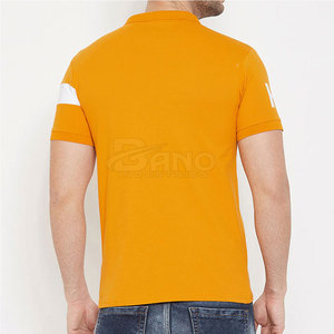 เสื้อโปโลสำหรับผู้ชายทรงสลิมฟิตระบายอากาศผ้าฝ้าย/ใยไผ่ผ้าถักลายสีทึบ - Product Image 4