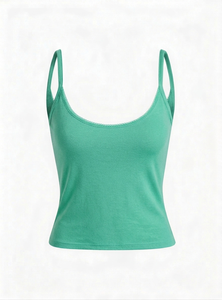 Camiseta sin Mangas de Primera Calidad con Logotipo Frontal Personalizado, 100% Poliéster Transpirable y Ecológico, Cuello Redondo, Corte Ajustado para Mujer, con Técnicas de Impresión - Product Image 4