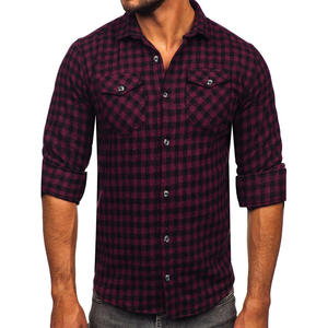 Latest Design Men <b>Plaid</b> <b>Shirt</b> Anti Wrinkle Breathable Men's <b>Shirts</b> High Quality Light Weight Man <b>Plaid</b> <b>Shirt</b> with Best Stuff - Product Image 3