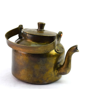 Conception gravée Bouilloire finie brillante pour le service du thé Café Bouilloire à thé en métal cuivré Vaisselle Thé Espresso Fournitures - Product Image 6