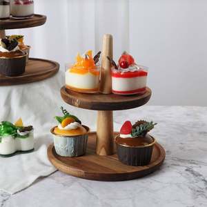 Minimalist <b>Wooden</b> <b>Cake</b> <b>Stand</b> for Modern Events <b>Wooden</b> & Metal <b>Cake</b> <b>Stand</b> with Natural Wood Beauty for Multi Event Use - Product Image 3