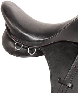 Sillín de cuero Premium para montar a caballo, cómodo sillín de salto para montar a caballo - Product Image 4