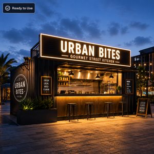 Good Quality Mini Expandable <strong>Container</strong> Restaurant Shop Pop up <strong>Container</strong> With Magic Design - Product Image 1