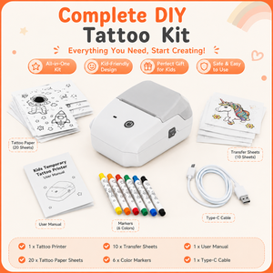 Stampante Portatile Termica ad Alta Velocità per Tatuaggi Temporanei, Kit Fai-da-te per Tatuaggi OEM all'Ingrosso, Disponibile per Feste per Bambini e Regali - Product Image 4