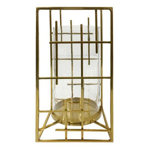 Bocaux à bougies votifs encadrés décoratifs au design minimaliste en or élégant pour la maison et la décoration festive de Noël - Product Image 5