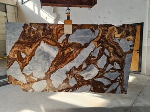 2025 feu Fantastico Onyx poli aiguisé dalles de marbre fabriquées en Turkiye Premium Grade luxe Villa décoration extérieure livre allumettes - Product Image 3