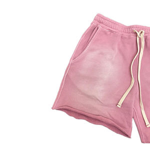 Short d'été unisexe lavé à l'acide 100% coton éponge française Style solide Jogging Streetwear Basketball Running 3XL Logos - Product Image 4