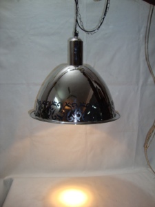 Lampes industrielles certifiées haut de gamme Pendentif en acier inoxydable et fer avec finition or et argent Lustres et lampes suspendues - Product Image 4