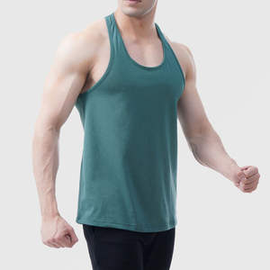 Meilleures ventes directes d'usine Débardeur pour hommes en couleurs unies/Débardeur léger de haute qualité Débardeur d'exercice de gymnastique pour hommes Porter - Product Image 5