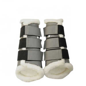 Bottes de brossage d'équitation en gros Meilleure qualité Bottes de brossage de sécurité en cuir néoprène 7mm ou épaisseur requise - Product Image 1