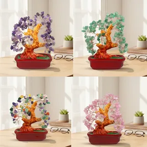 Árbol de Piedras Naturales de Cristal: Cuarzo Rosa, Amatista, Aventurina Verde (4 Estilos Disponibles) - Product Image 5